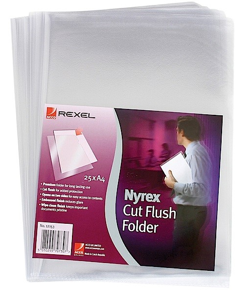 Rexel Cut Flush Folder PFC A4 - 12153